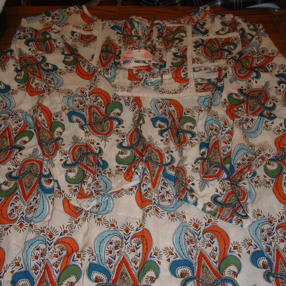 Hayden of Los Angeles Size 1XL Cream Paisley BOHO Dress (NWT) - Picture 2 of 14